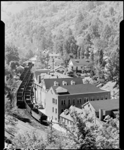 View of downtown section along main street. Inland Steel Company, Wheelwright ^1 & 2 Mines, Wheelwright, Floyd... - NARA - 541518