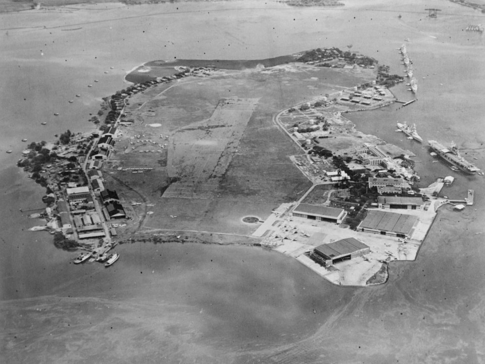 View of Ford Island in the late 1930s