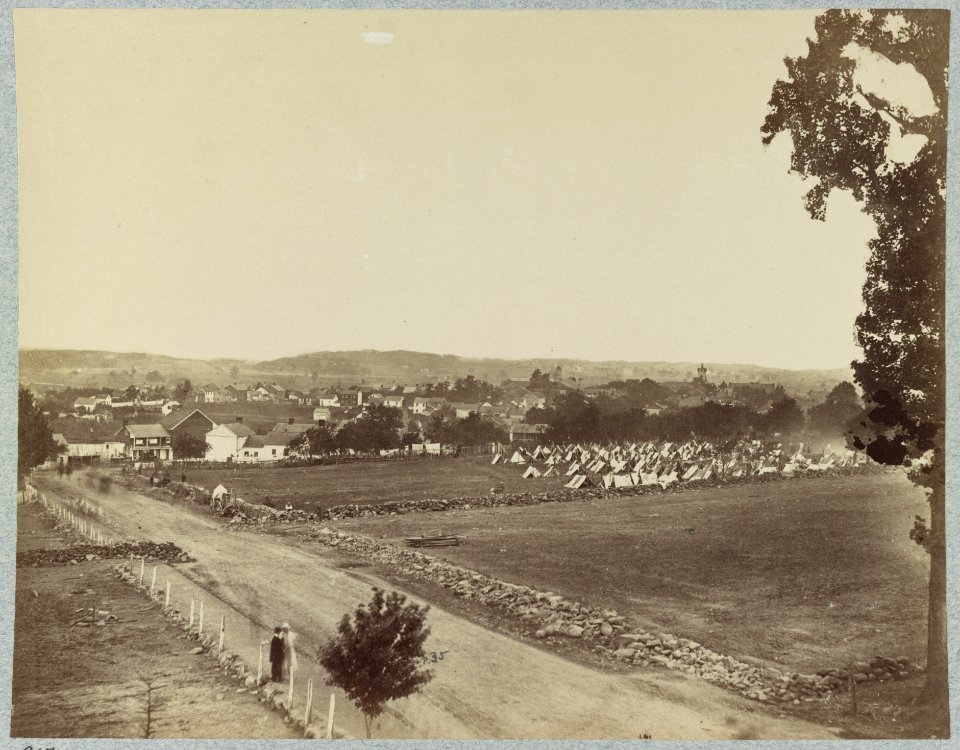 View of Gettysburg from Cemetery Hill LCCN2014646001