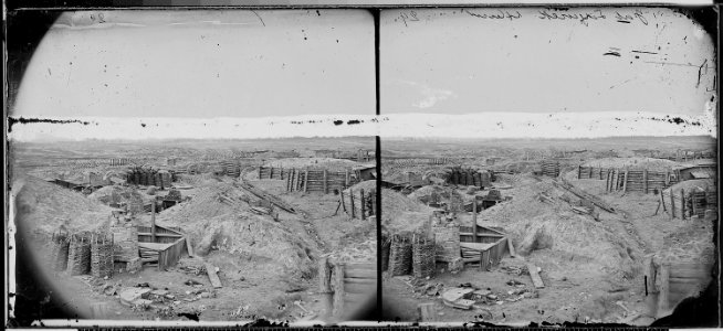 View of Fort Sedgwick, (or Hell). Petersburg lines, 1865. Exterior. - NARA - 525040