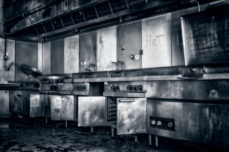 Open kitchen large kitchen stove