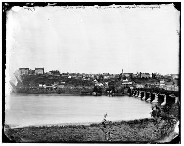 View of Georgetown and Aqueduct Bridge 04298v photo