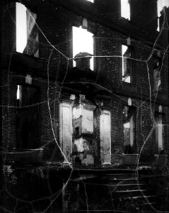 View of interior ruins Rosewell Plantation Gloucester County Virginia by Frances Benjamin Johnston 1935