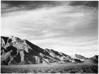 View of mountains, Near Death Valley, California, 1933 - 1942 - NARA - 519854