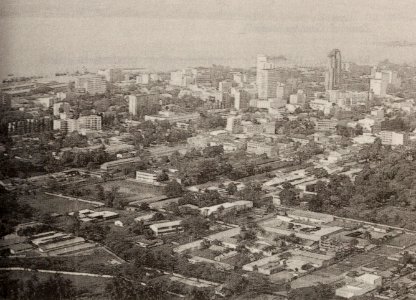 View of Kinshasa, with Pool de Malebo on the Congo River in the background