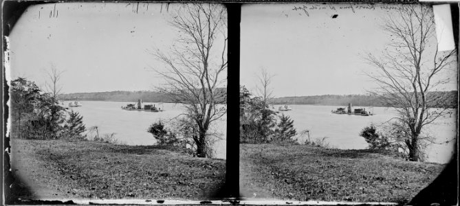 View of James River from Dutch Gap, Va - NARA - 529490 photo