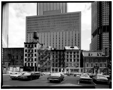 VIEW OF PEARL STREET ELEVATIONS, (FRAUNCES TAVERN IS ON FAR RIGHT)