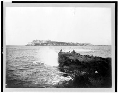 View of Morro Castle from across harbor, San Juan, Puerto Rico LCCN96522639 photo