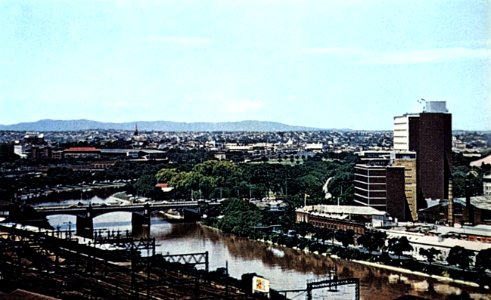 View of Melbourne, Australia, in February 1968