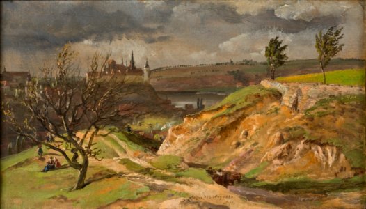 View of Meissen.Study (Johan Christian Dahl) - Nationalmuseum - 19978
