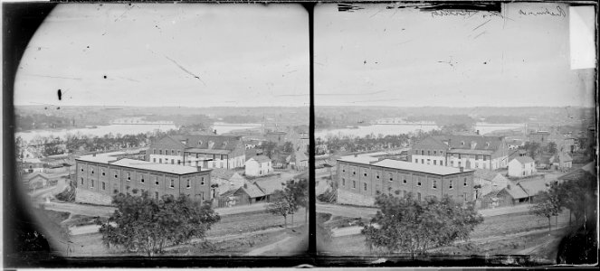 View of Richmond, from Rocketts below - NARA - 528197