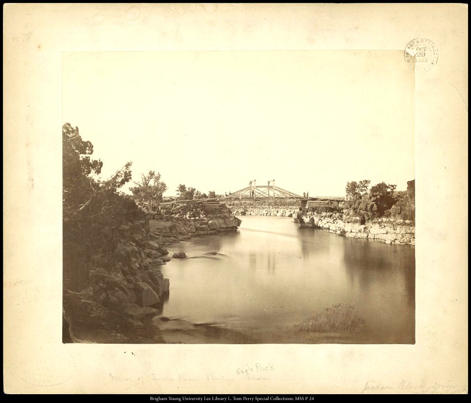 View of Snake River Bridge, Eagle Rock, Idaho
