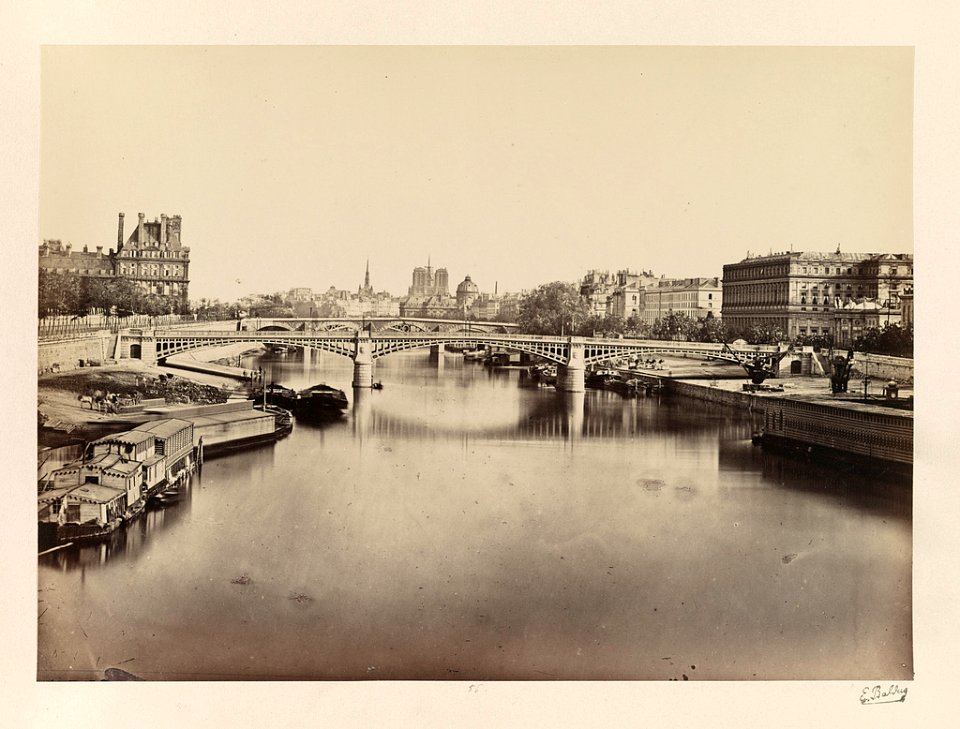 View of Seine River, looking toward Notre-Dame) - E. Baldus LCCN94504012