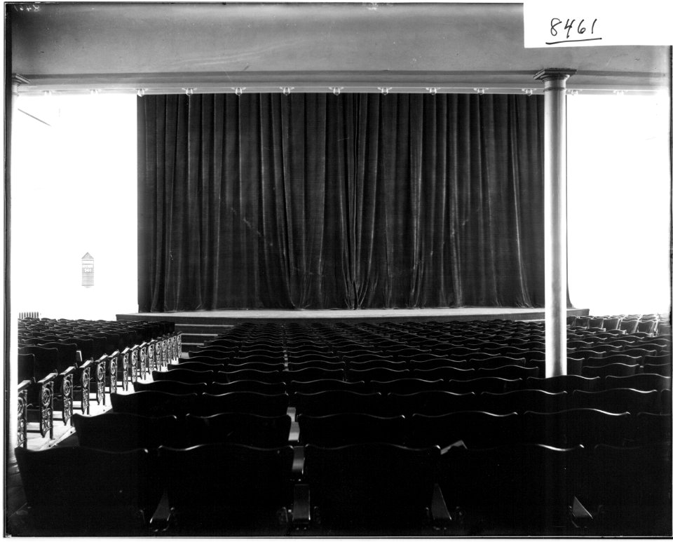 View of stage in the new Miami University Auditorium Building 1908 (3194657703)