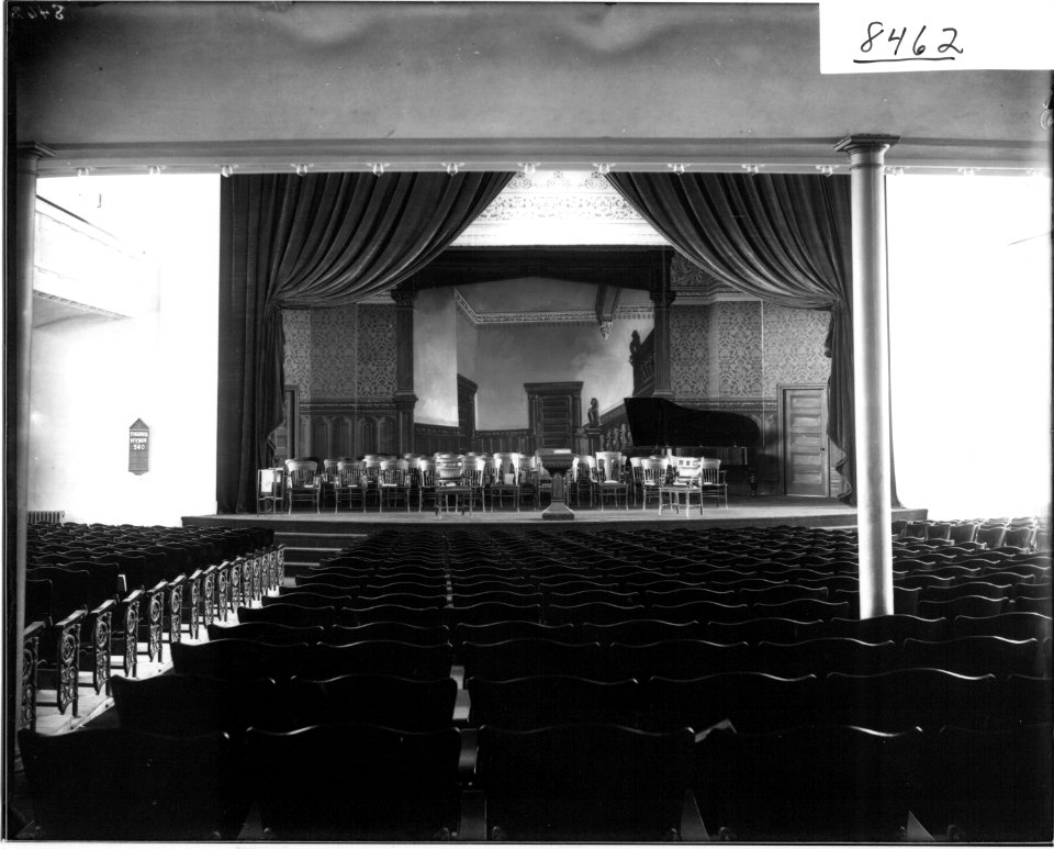 View of stage in new Miami University Auditorium Building 1908 (3199670005)