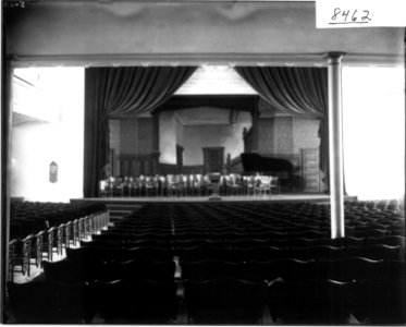 View of stage in new Miami University Auditorium Building 1908 (3199670005) photo