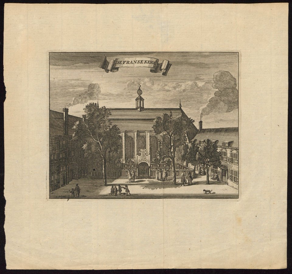 View of the (Old) Walloon church, Amsterdam BWB 7