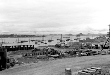 View of the harbour of Argentia, Newfoundland, circa in late 1941 (80-G-K-953)