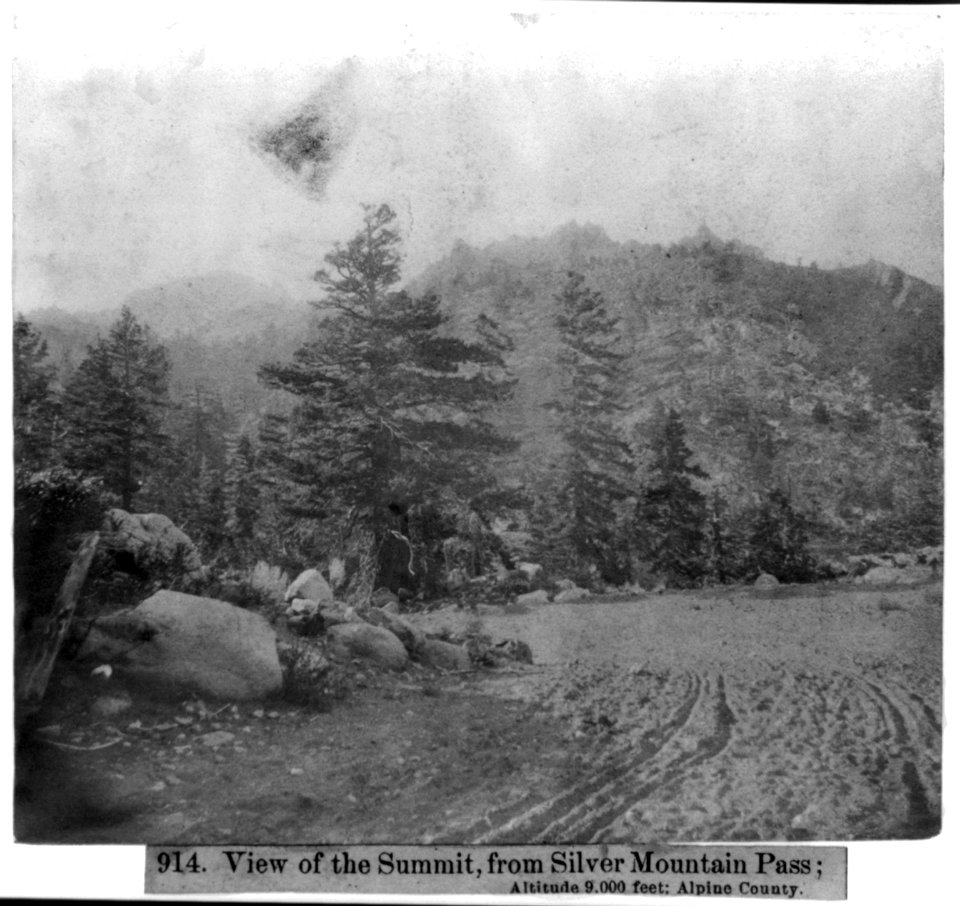 View of the Summit, from Silver Mountain Pass; Altitude 9,000 feet, Alpine County LCCN2002723003