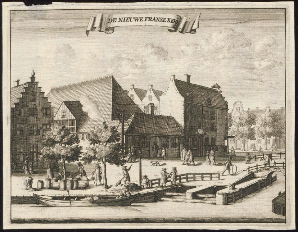 View of the New Walloon Church in Amsterdam