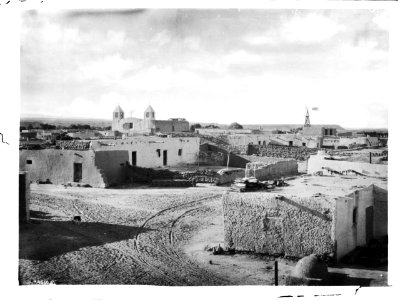View of the Pueblo of Isleta, New Mexico, ca.1898 (CHS-4560) photo