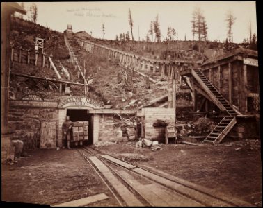 View of the mines at Marysville Montana by Carleton E Watkins photo