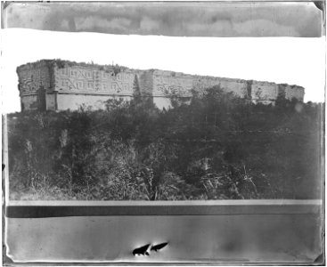 View of wall decorations at Palace of Mitta, Oaxaca, Mexico - NARA - 523572