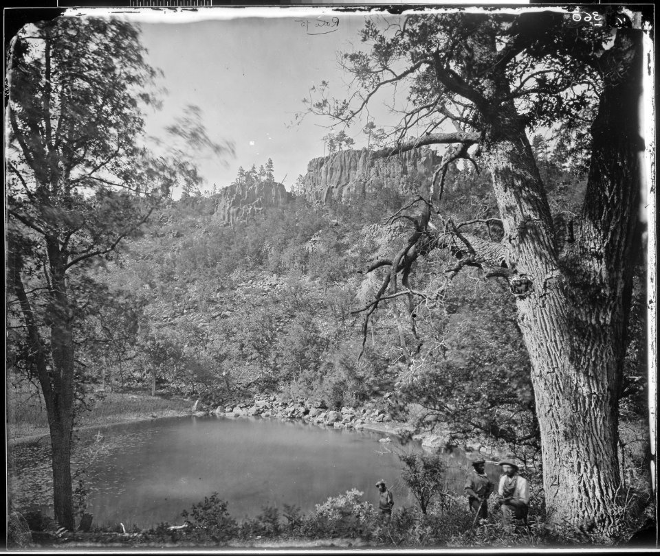 VIEW ON APACHE LAKE, SIERRA BLANCA RANGE, ARIZONA - NARA - 524311