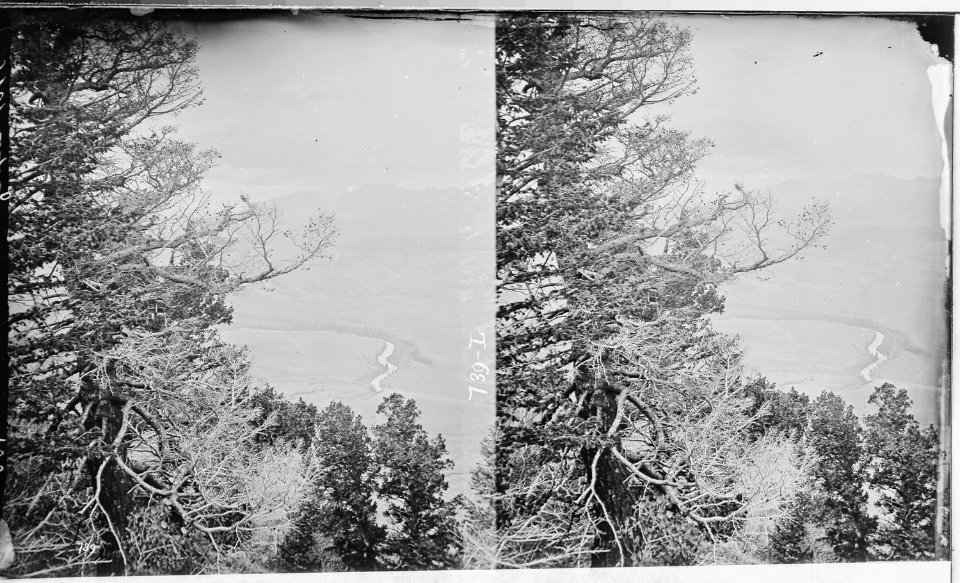 View on the Blue near Mount Powell, looking up. Summit County, Colorado. - NARA - 517549