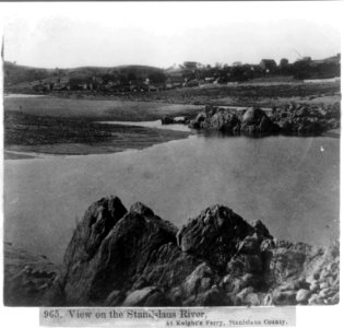 View on the Stanislaus River at Knight's Ferry, Stanislaus County LCCN2002721689