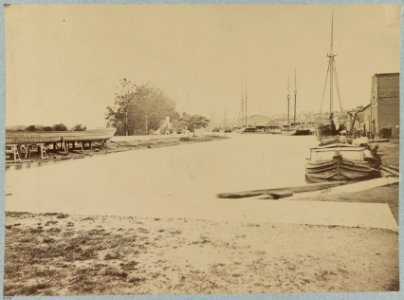 View on the canal docks, Richmond, Virginia, April, 1865 LCCN2014645790