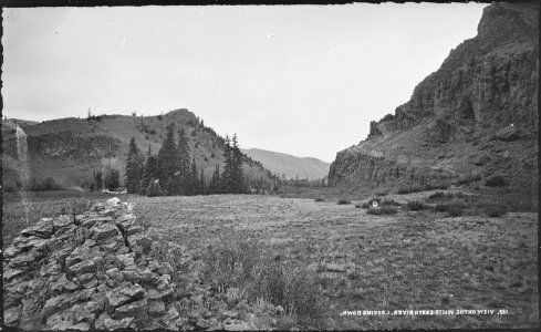 View on the White Earth River, looking down. Colorado - NARA - 517082 photo