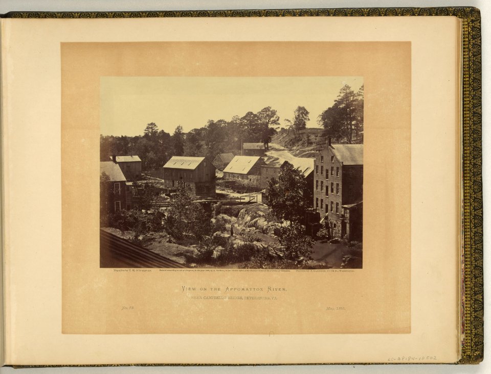 View on the Appomattox River, near Campbell's Bridge, Petersburg, Va. - negative by T.H. O'Sullivan, positive by A. Gardner. LCCN2007685820