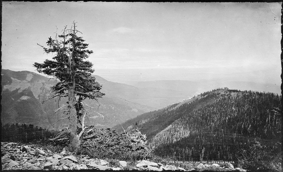 View south from the Sierra La Plata. La Plata Quadrangle, Colorado. - NARA - 517129