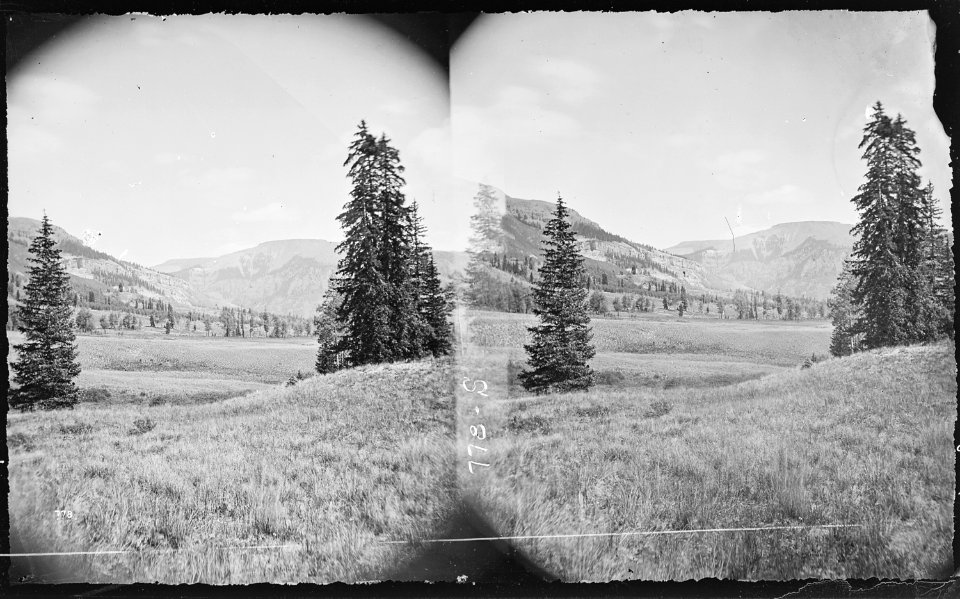 View on the Rio Grande, near Lost Trail Creek. San Cristobal Quadrangle. Hinsdale County, Colorado. - NARA - 517570