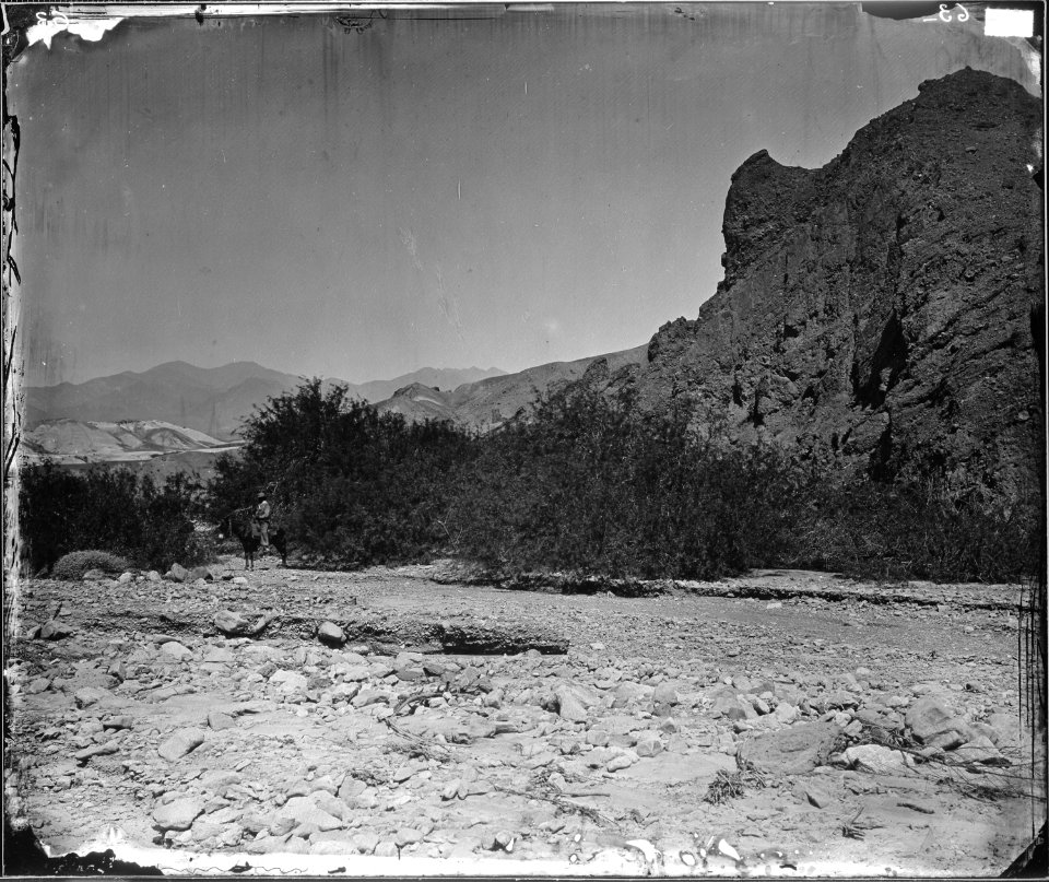 VIEW UP FURNACE CREEK, DEATH VALLEY, CALIFORNIA - NARA - 524166