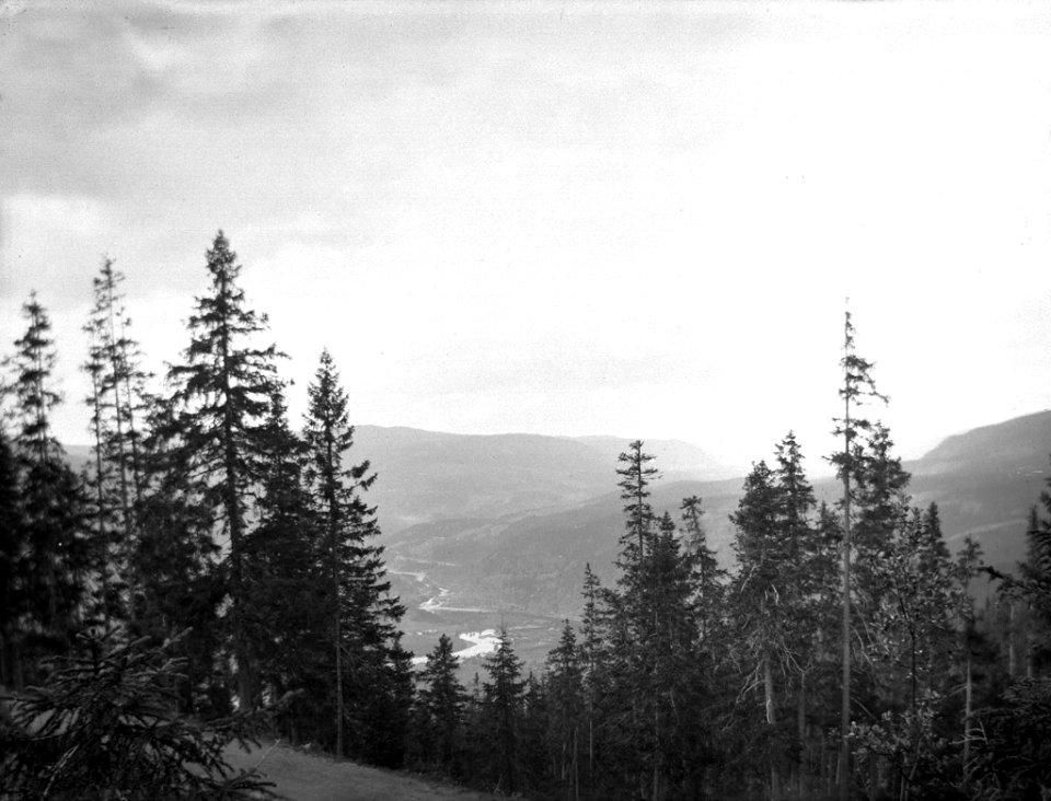View over Bagn and Begna Valley, Valdres, Norway