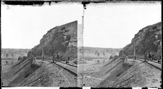 View on the west bank of Green River. Sweetwater County, Wyoming. - NARA - 517363