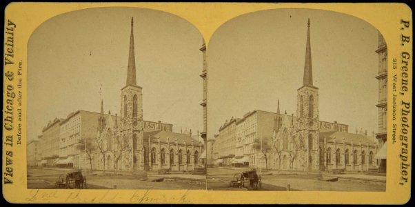 Views in Chicago & Vicinity before and after the Fire, Second Presbyterian Church (NBY 7114)