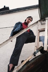 Guy stairs from the bottom