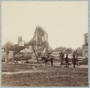 Views in Fredericksburg, Va., showing destruction of houses by bombardment on December 13, 1862 LCCN2014646159