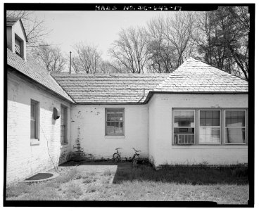 View southeast, showing Letter B, Southeast Wing (Wing 3)
