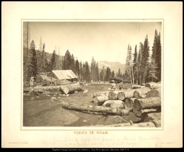 Views in Utah- Saw Mill of Judge W.A. Carter in Uinta Mountains 22 miles South of Fort Bridger