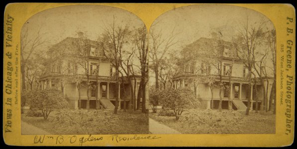 Views in Chicago & Vicinity before and after the Fire, M. D. Ogden's Residence (NBY 1710)