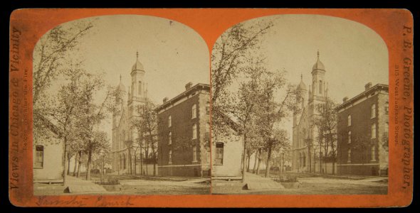 Views in Chicago & Vicinity before and after the Fire, Trinity Church (NBY 6426)