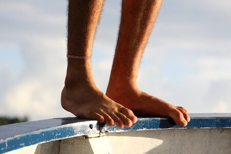 Foot travel south