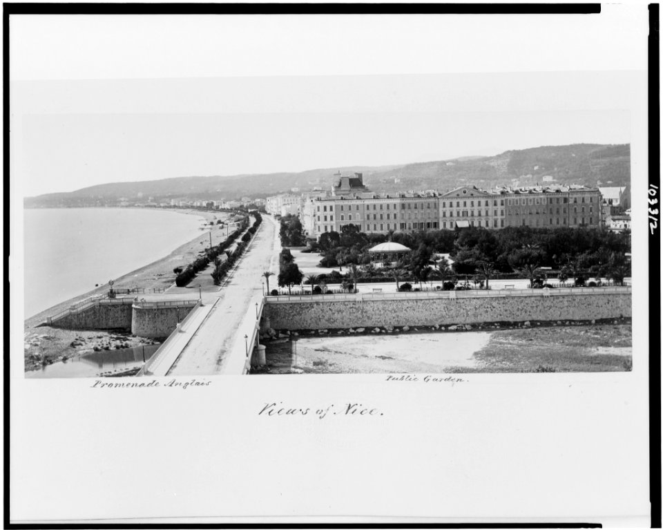 Views of Nice. Promenade Anglais. Public garden LCCN91783703