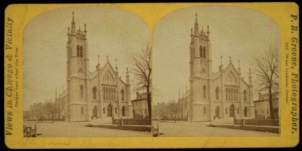 Views in Chicago & Vicinity before and after the Fire, St. James Church (NBY 6846)