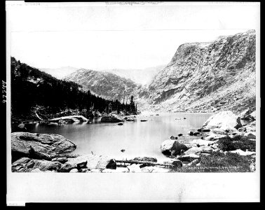 Views in the Rocky Mountains-Source of the Popo-Agie, Wind River Mts. - W.H. Jackson, photo. LCCN89711643 photo