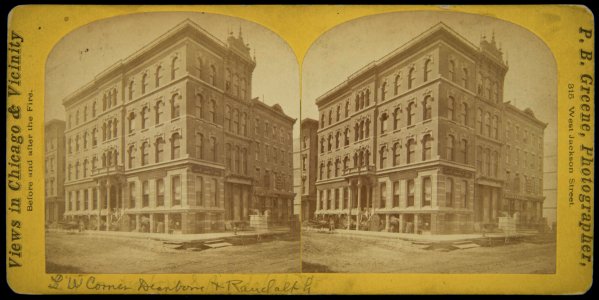 Views in Chicago & Vicinity before and after the Fire, Banking House of Geo. C. Smith Bro. (NBY 1600)